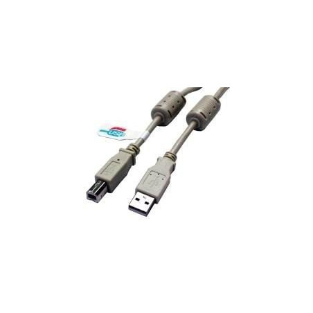 Cavo usb 2.0 a maschio/b maschio 1.8 m con ferrite