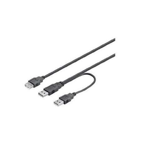 Cavo usb 2.0 ad y 2xa maschio/a femmina 0.3 m
