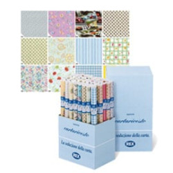 Rotolo carta rivestimento rex 50 pz. lavabile 50x400cm assortiti