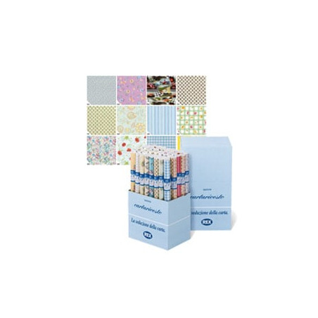 Rotolo carta rivestimento rex 50 pz. lavabile 50x400cm assortiti