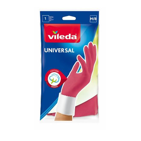 guanti vileda universale taglia m rosa [166565]
