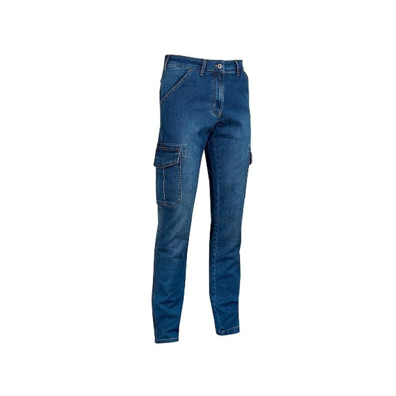 pantalone jeans u power tommy in cotone m/blu [ex244gj-30]