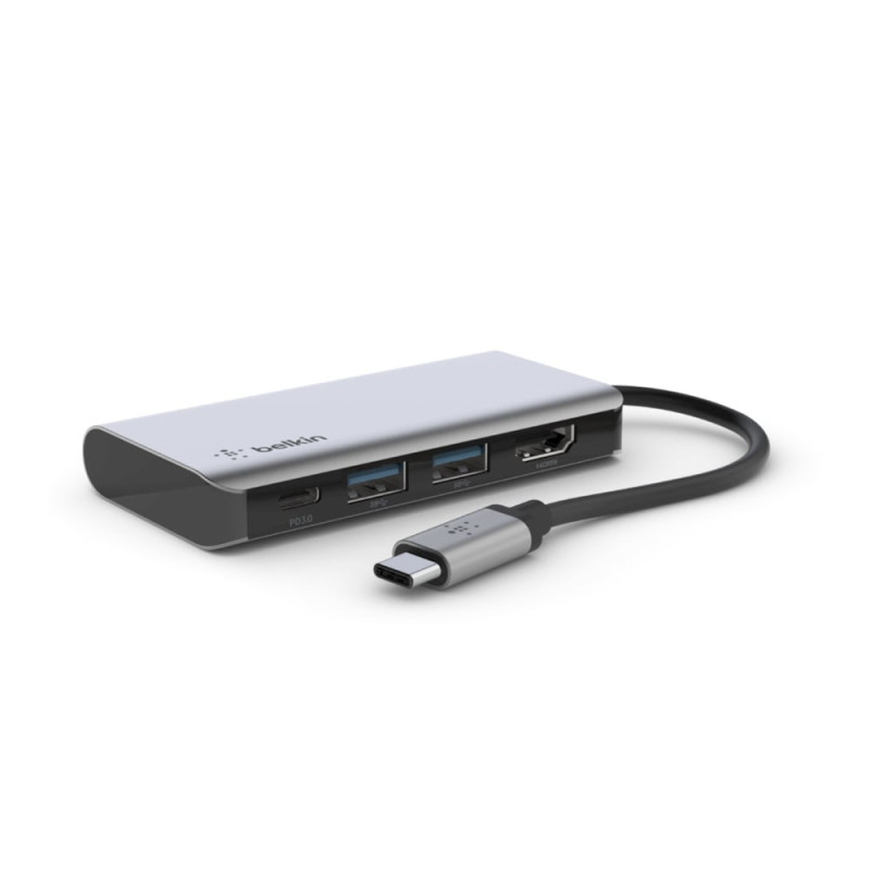 hub usb belkin gen1 usb-c 4 in 1 con pd + hdmi [avc006btsgy]