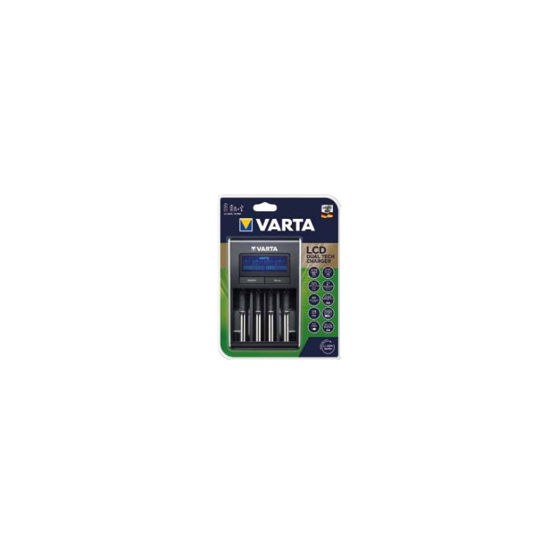 caricabatteria varta dual tech per ni-mh aa/aaa li-ion [57676101401]