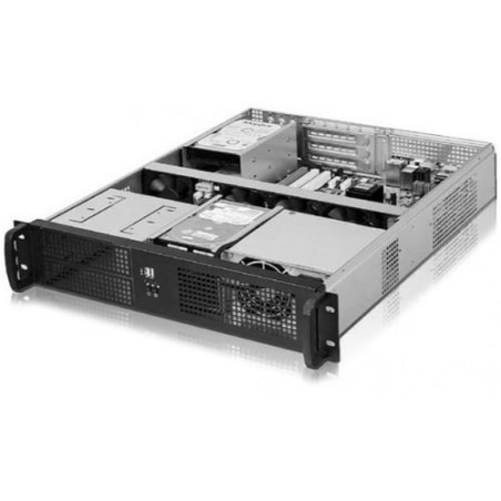 Chassis industriale da rack 19'' 2u nero