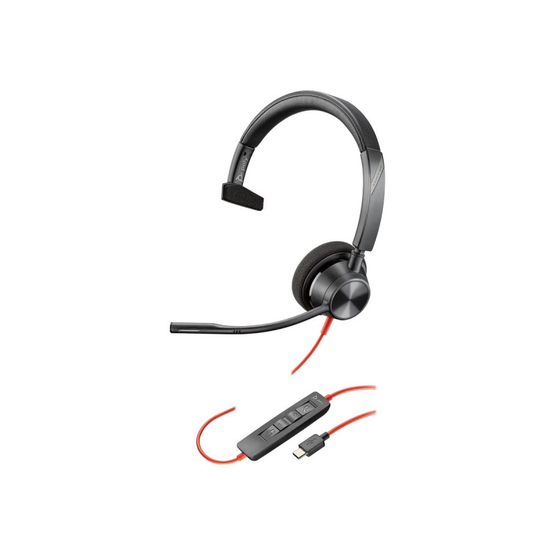 cuffia hp poly blackwire 3310 mono usb-c per dispositivi elettronici