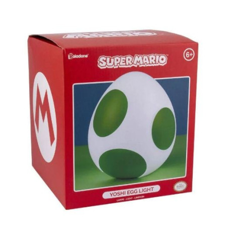 lampada a soggetto paladone super mario: yoshi uovo bianco/verde