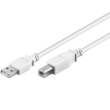 Cavo usb 2.0 a / b 1 m bianco