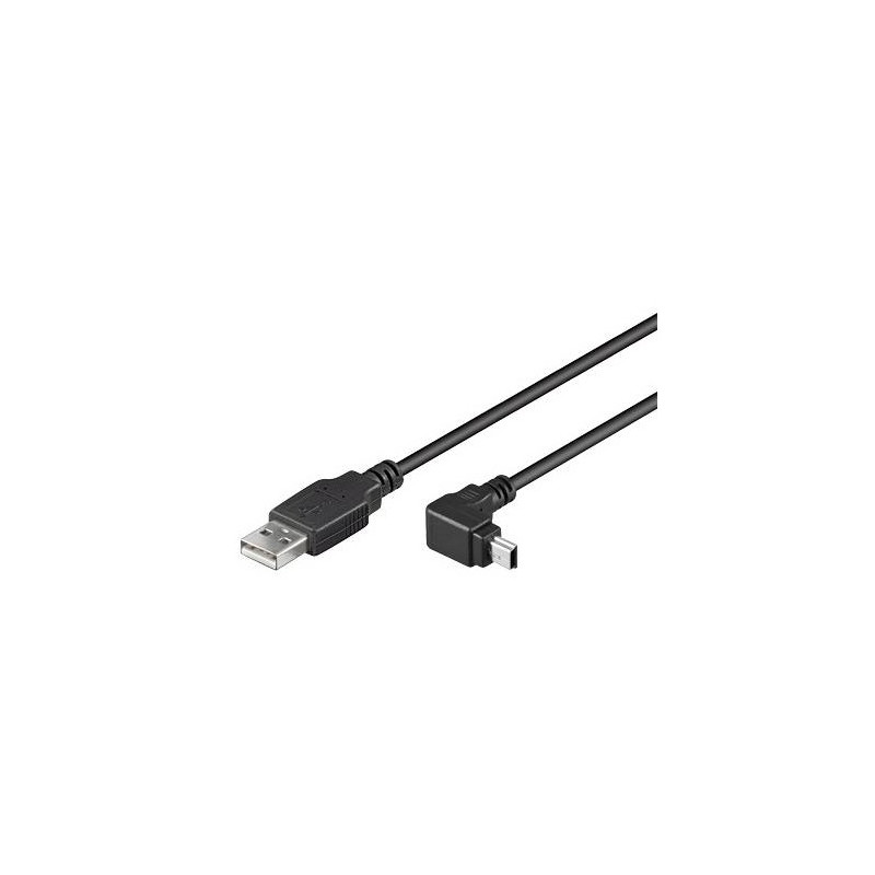 Cavo usb 2.0 a maschio/mini b maschio 90? 1,8 m nero