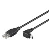 Cavo usb 2.0 a maschio/mini b maschio 90? 1,8 m nero