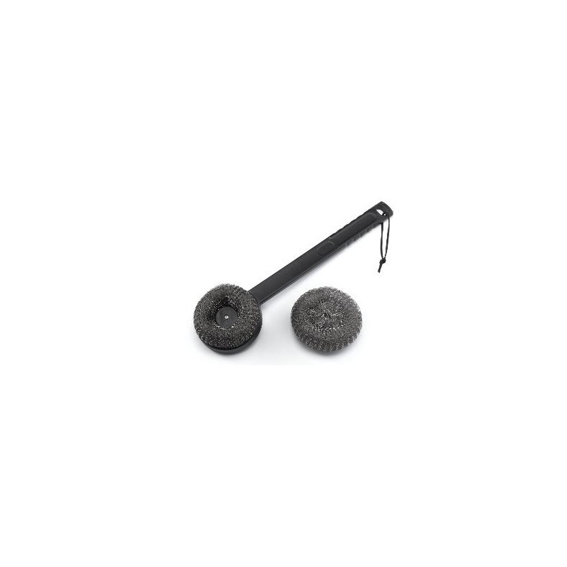 spazzola barbecue ompagrill spugna con ricambio nero