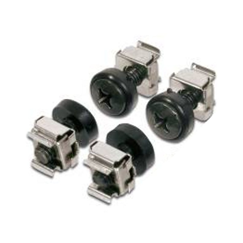 Kit viti intellinet 4 viti 4 dadi/4 rondelle per montaggio rack nero