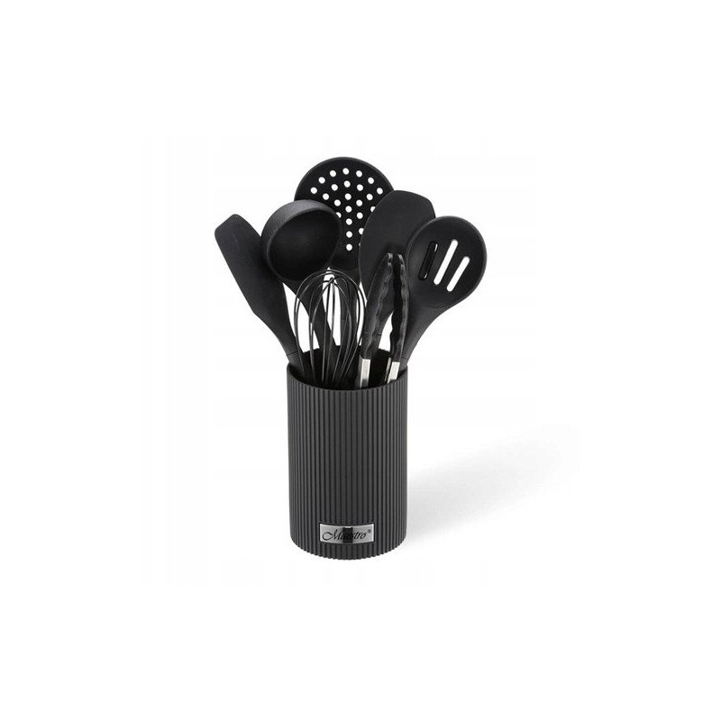 set di utensili da cucina maestro mr-1542-black 8 elementi