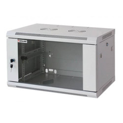 Armadio rack 19'' a muro 6 unità sezione unica prof. 450mm