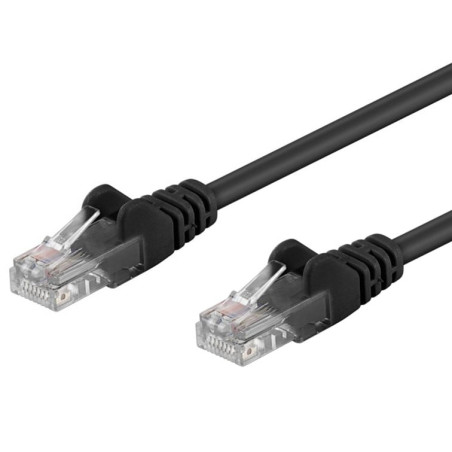 Cavo di rete patch cca cat. 6 nero utp 0,25 m