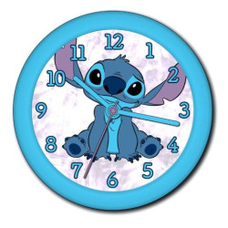orologio da parete kids euroswan stitch 25cm multicolore [w3kesz0uc077992]