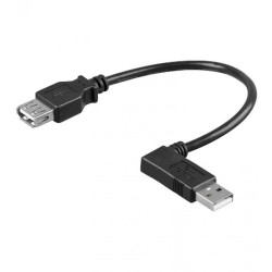cavo usb 2.0 a maschio angolato/a femmina 0,15 m