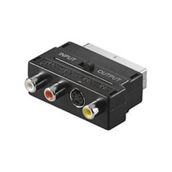 adattatore scart svhs rca audio video