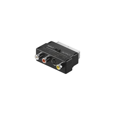 adattatore scart svhs rca audio video