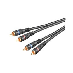 cavo audio 2rca m/m 5 mt alta qualità