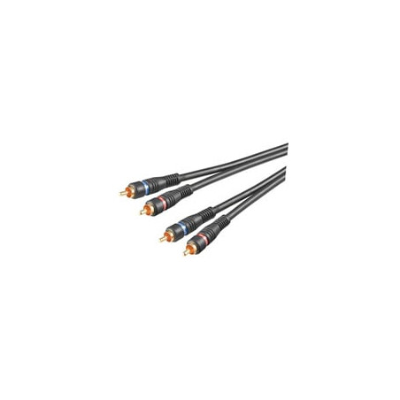 cavo audio 2rca m/m 5 mt alta qualità