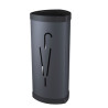 portaombrelli alba in metallo nero h60cm [pmtria2-n]