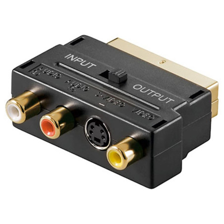 scart adapter video+audio to svhs