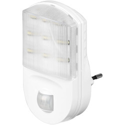 lampada da presa goobay - luce notturna led con sensore di movimento