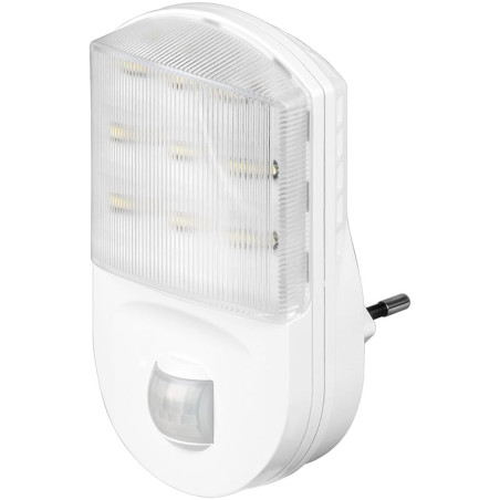 lampada da presa goobay - luce notturna led con sensore di movimento