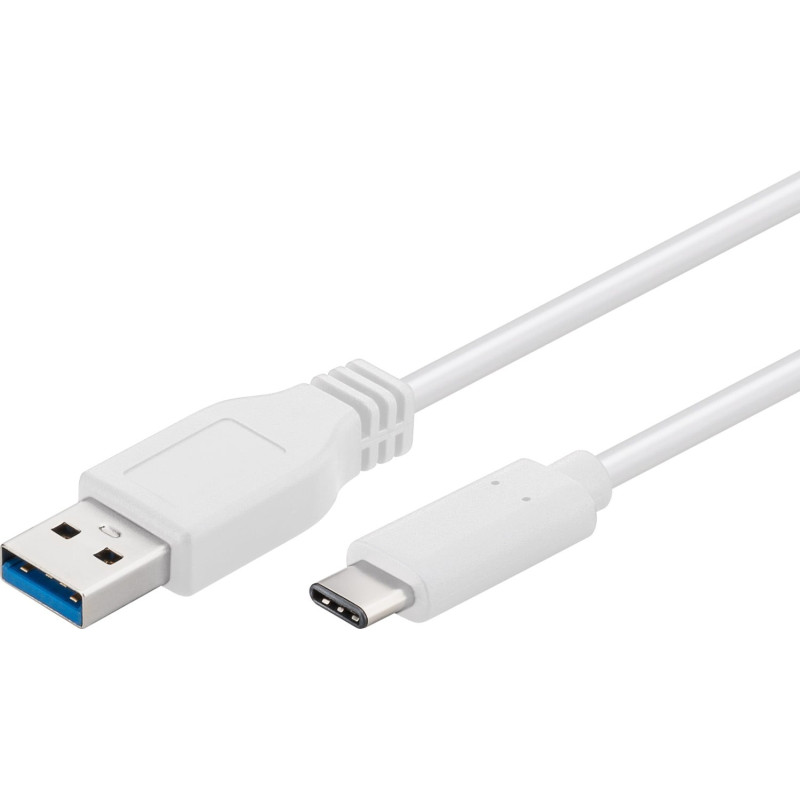 cavo usb goobay 3.0 a maschio usb-c maschio 0,5m bianco
