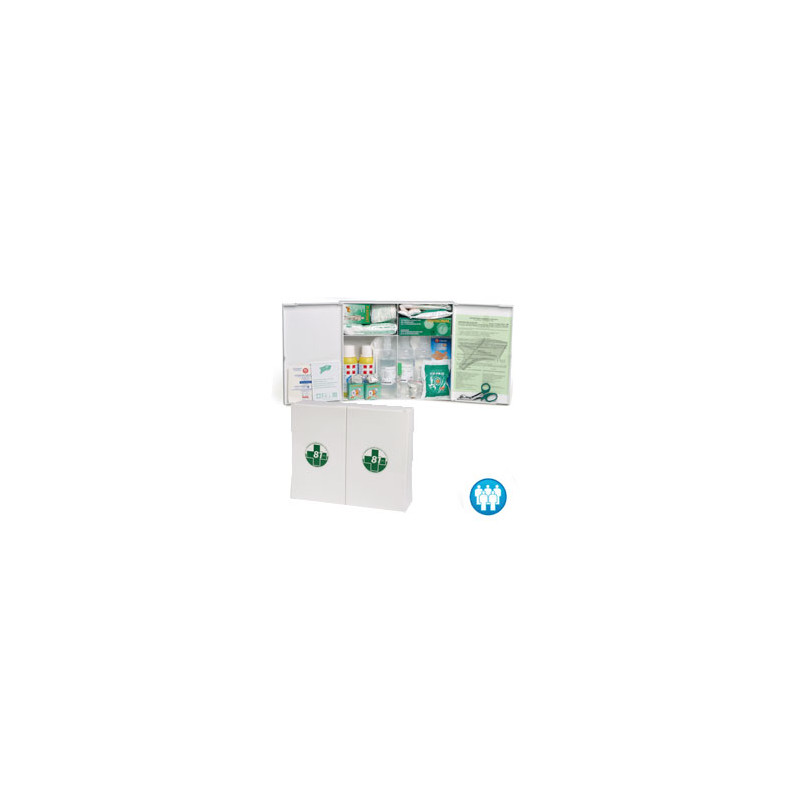 armadietto p. soccorso in plastica bianco 102p oltre 3 persone [cps521]