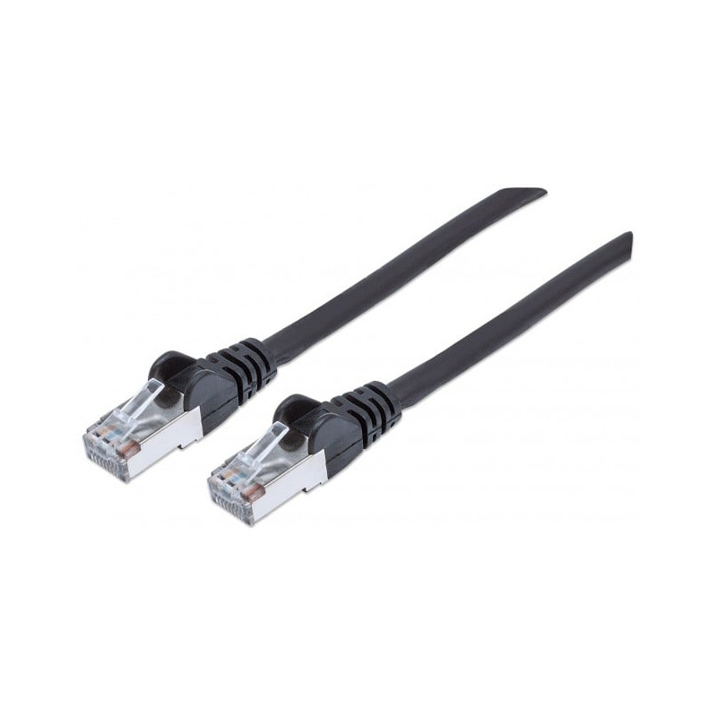 Cavo patch cat.7 plug rj45 6a s/ftp lszh 10m nero