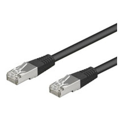 cavo di rete goobay cat5e 3,0m sf/utp nero [68671]