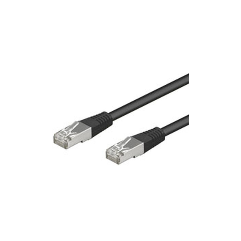 cavo di rete goobay cat5e 3,0m sf/utp nero [68671]