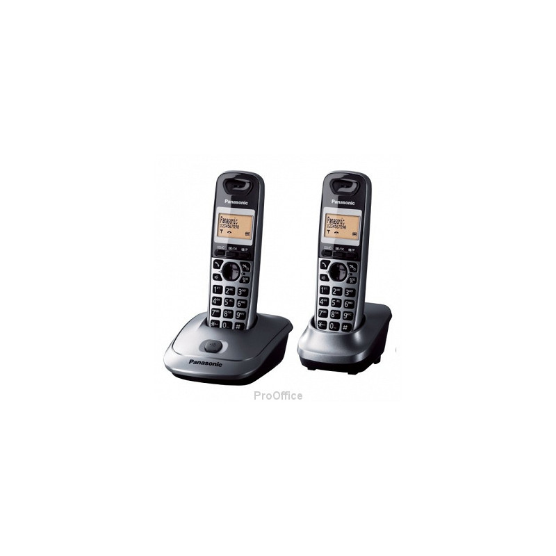 telefono ip panasonic 2p grigio [kx-tg2512pdt]
