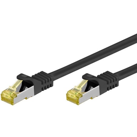 Cavo patch cat.7 plug rj45 6a s/ftp lszh 2m nero