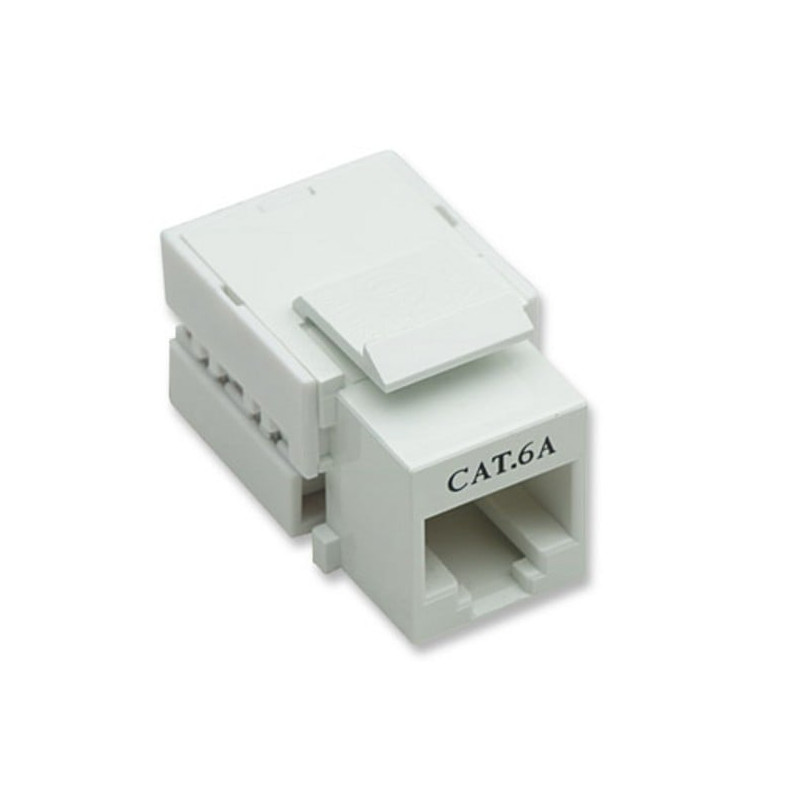 Frutto keystone rj45 cat.6a utp bianco