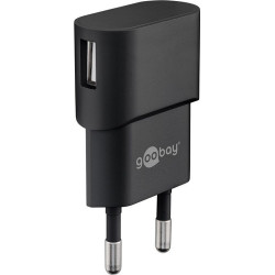 alimentatore da rete goobay 44947 1x usb port. 1.0a nero [44947]
