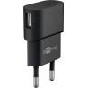 alimentatore da rete goobay 44947 1x usb port. 1.0a nero [44947]