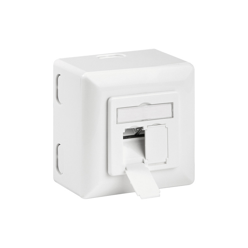 Presa a muro cat. 6a universale bianca