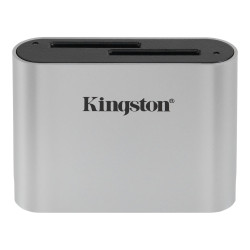 card reader kingston workflow sdhc/sdxc nero e argento [wfs-sd]