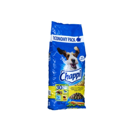 mangime completo chappi per cane con pollame e verdure 13.5kg