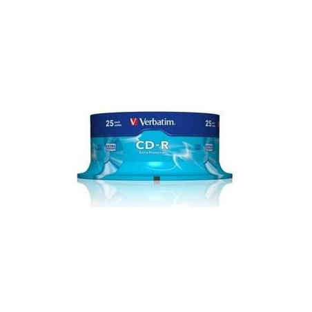 Confezione cd-r verbatim extra protection 700mb 25pcs