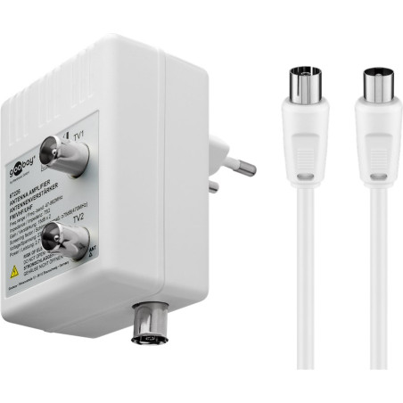 amplificatore goobay per antenna dvb-t/dvb-t2/dvb-c con
