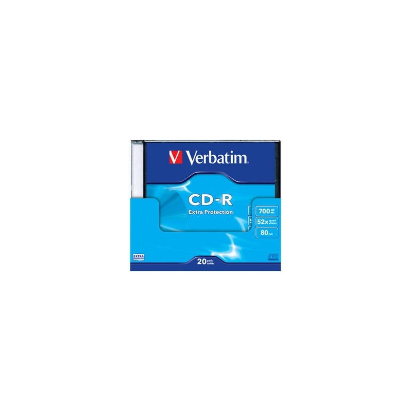 Cd-r verbatim registrabile 80 min 700 mb