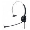 cuffie mono manhattan usb microfono flessibile nero