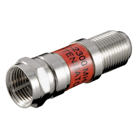 attenuatore per satellitare goobay sat 20db f/f maschio/femmina