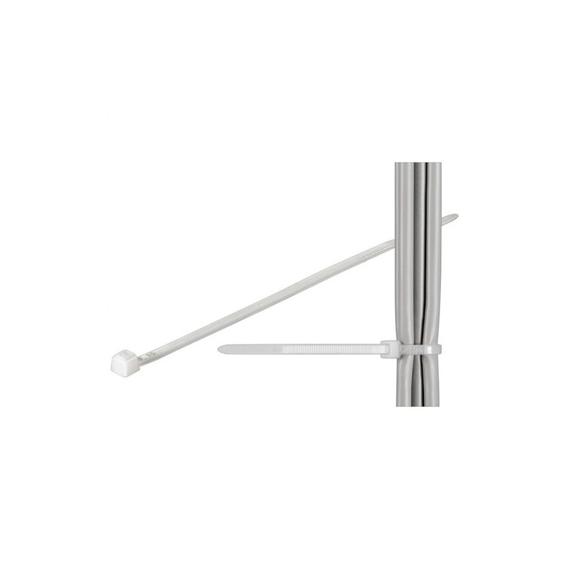 Fascette fermacavi autobloccanti 370x3,6mm in nylon 100pz bianco
