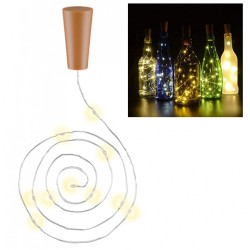 catena luminosa goodbay per bottiglie confezione da 3pz da 10 led