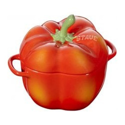 cocotte ceramica zwilling staub peper 450 ml/ 12cm rosso/arancione